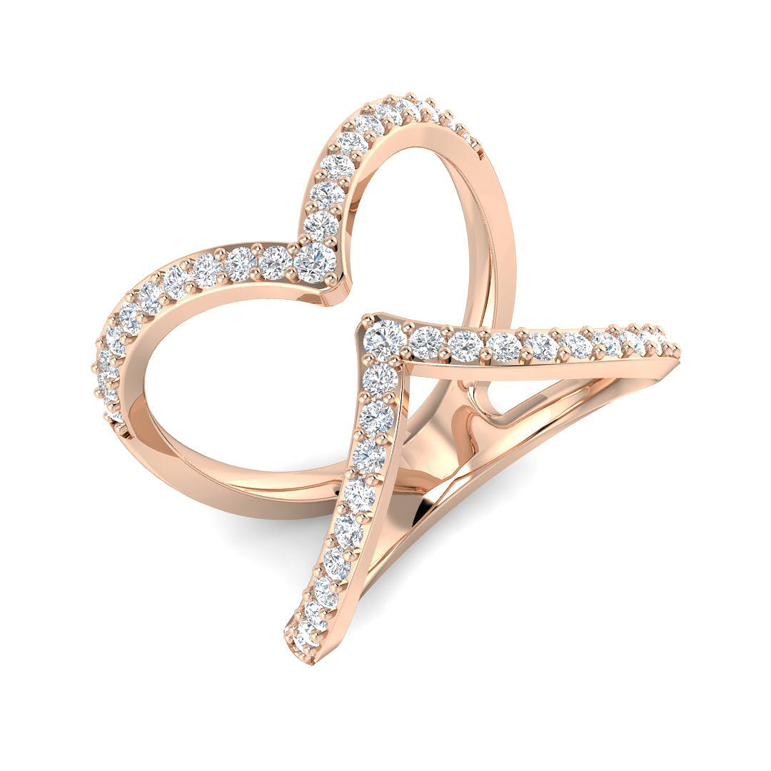Diamond khrewkbury Fancy Ring | 0.5ct | Hallmarked Gold & Platinum