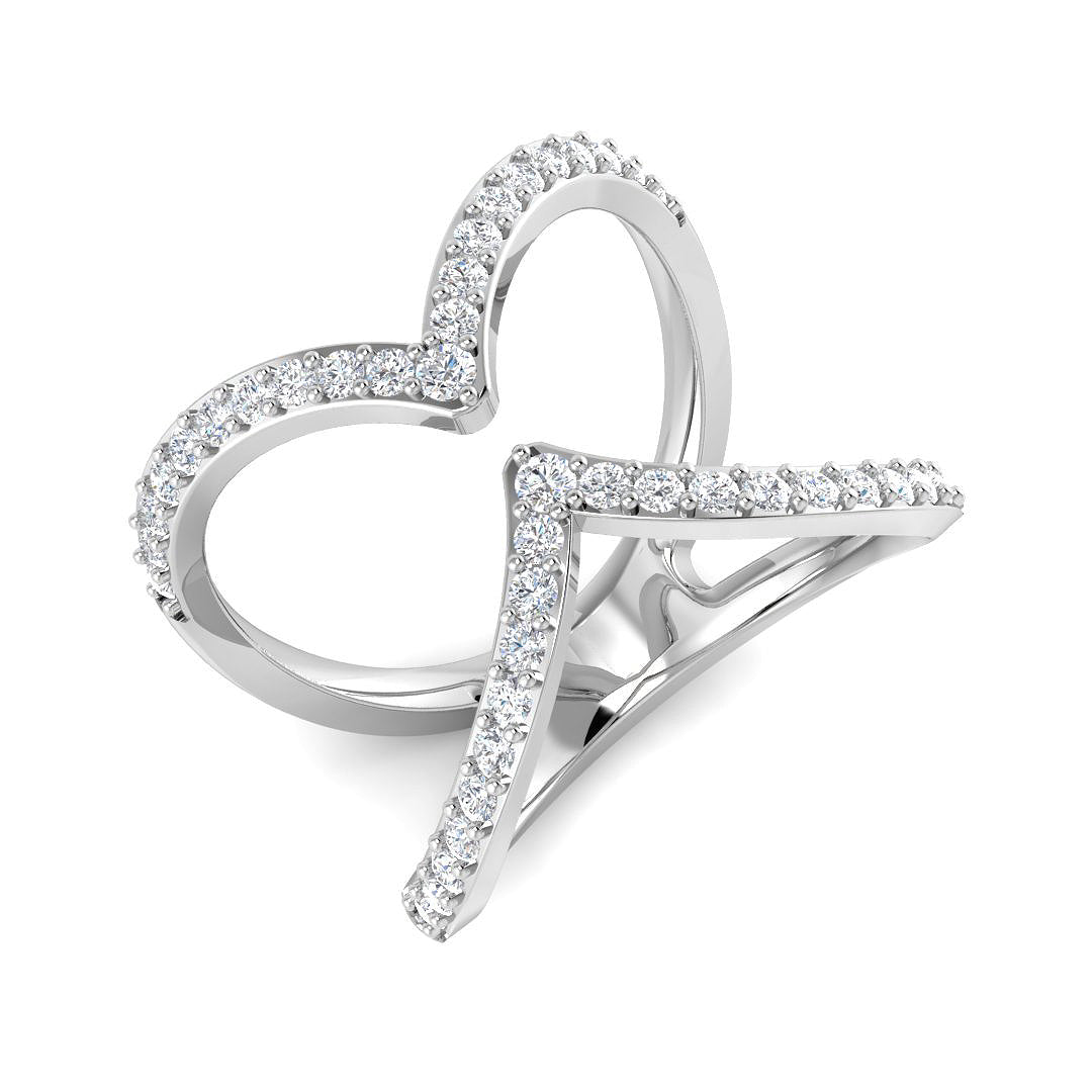 Diamond khrewkbury Fancy Ring | 0.5ct | Hallmarked Gold & Platinum