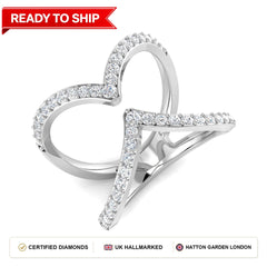 Lab grown diamond earring