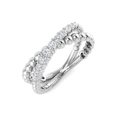 0.30Carat D-E/VS Lab Grown Diamond Fancy Wedding Ring 9k White Gold Ready To Ship