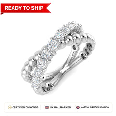 Lab grown diamond earring