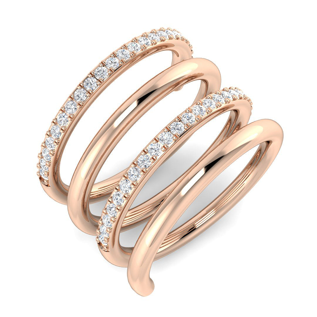Diamond kasikbury Fancy Ring | 0.33ct | Hallmarked Gold & Platinum