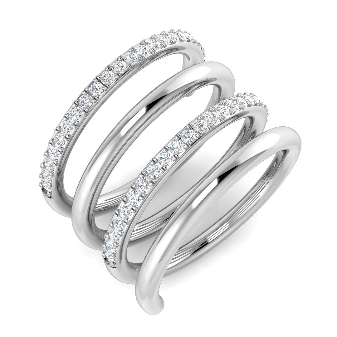 Diamond kasikbury Fancy Ring | 0.33ct | Hallmarked Gold & Platinum
