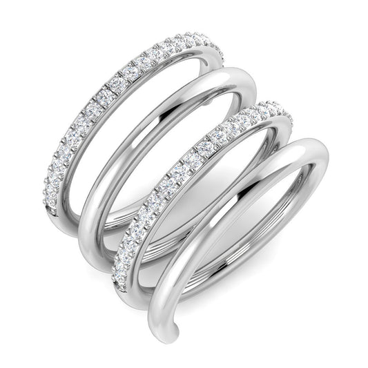 Lab-Grown & Natural Diamond Fancy Ring | 0.33ct | Hallmarked