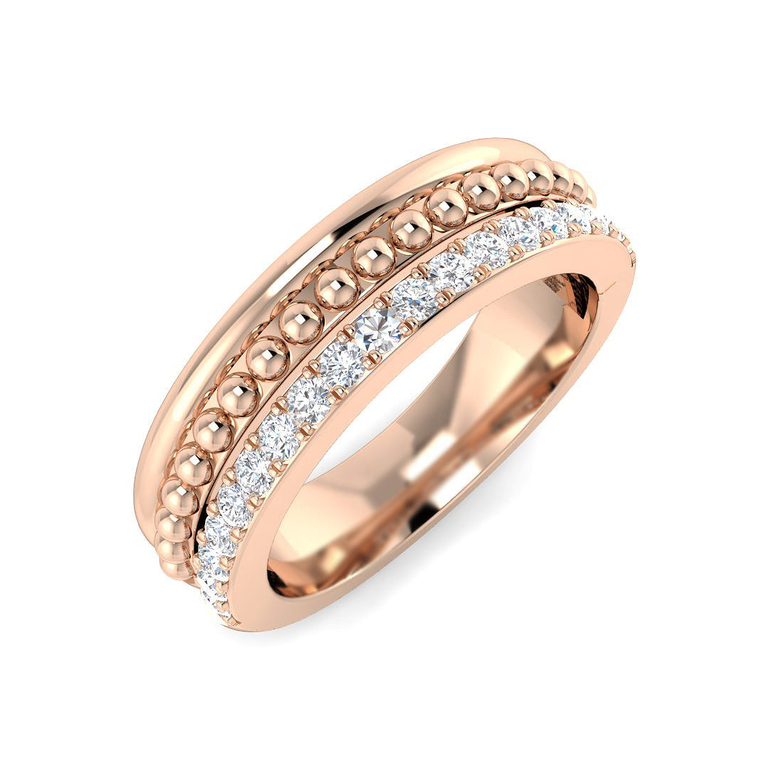 Lab & Natural Diamond Fancy Ring | 0.33ct | Hallmarked Gold & Platinum