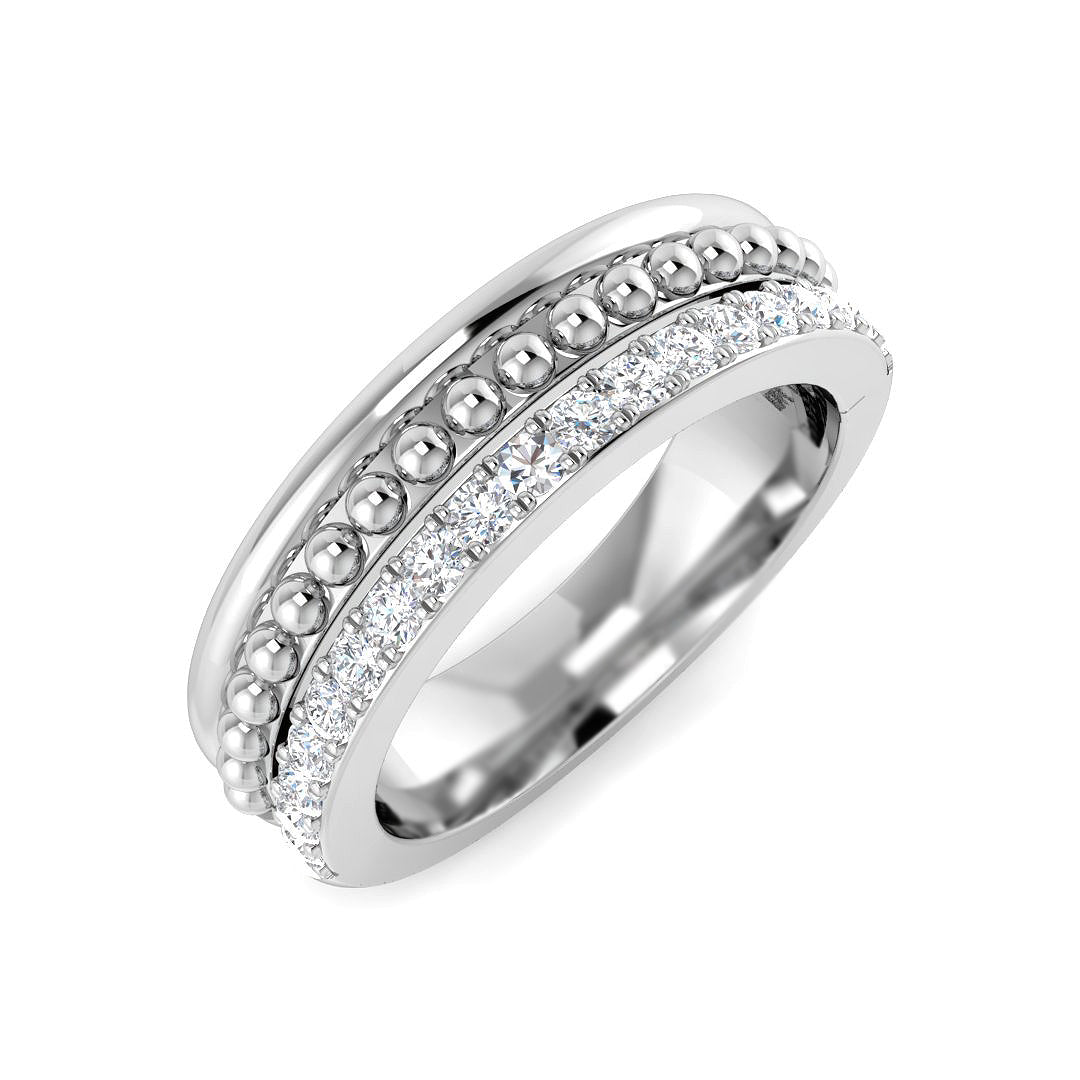 Lab & Natural Diamond Fancy Ring | 0.33ct | Hallmarked Gold & Platinum