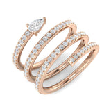Diamond kasforb Fancy Ring | 0.75ct | Hallmarked Gold & Platinum