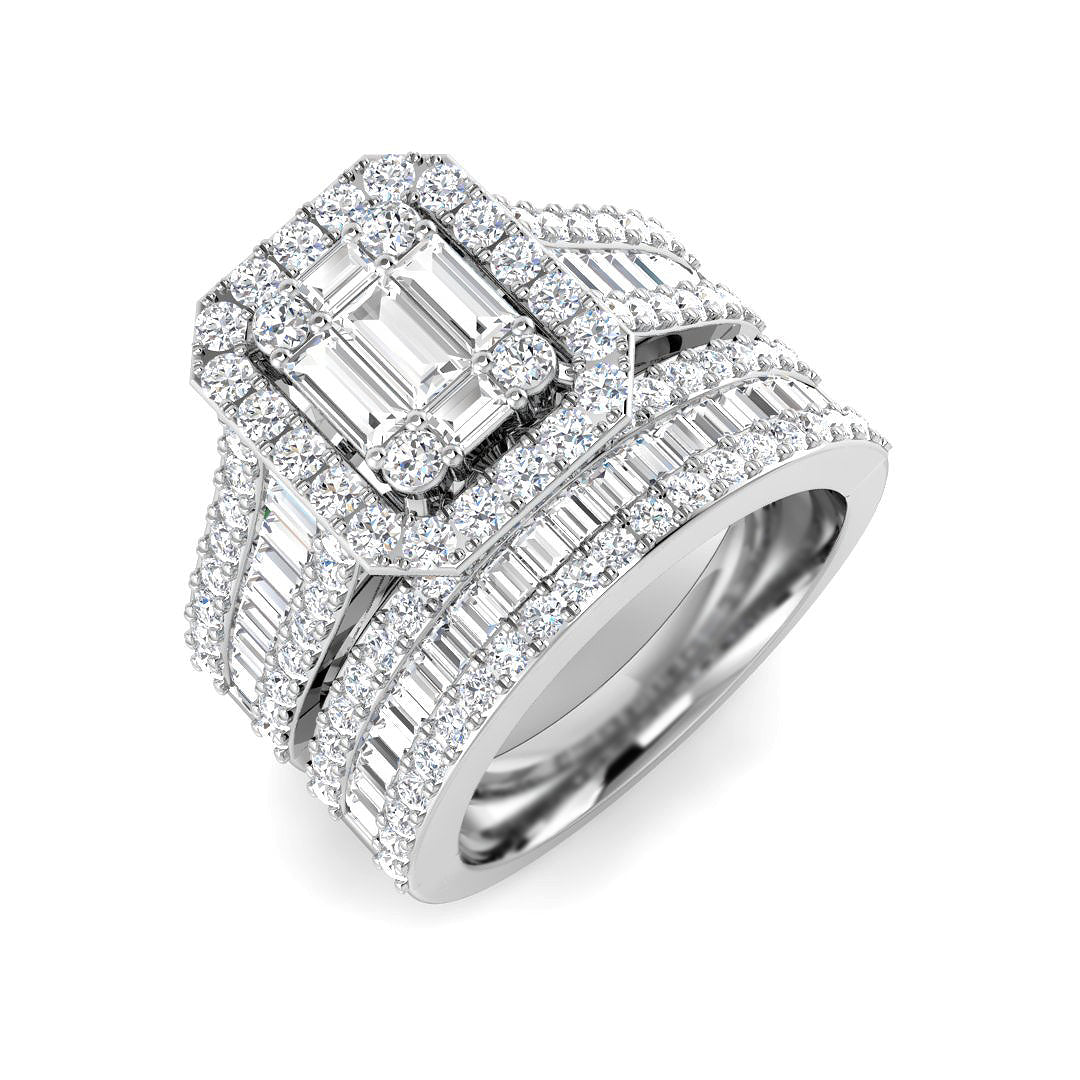 Diamond Mabchekter Engagement Ring | 2.25ct