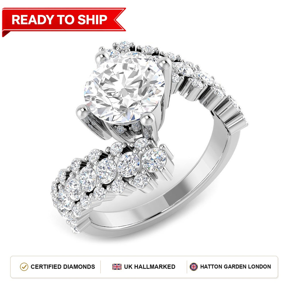 Lab grown diamond earring
