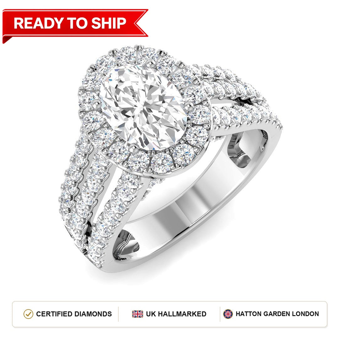 Lab grown diamond earring