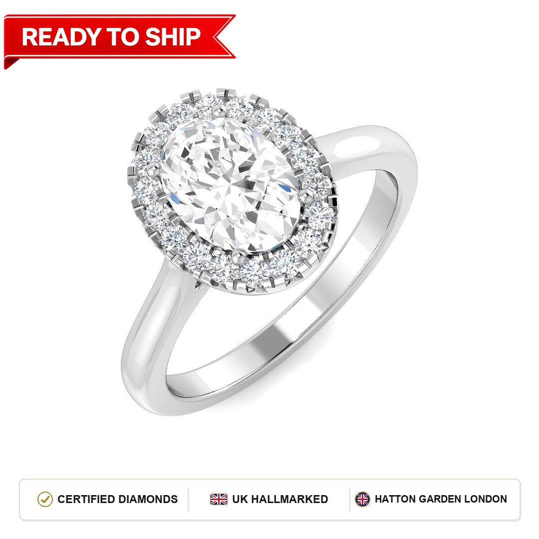 Lab grown diamond earring