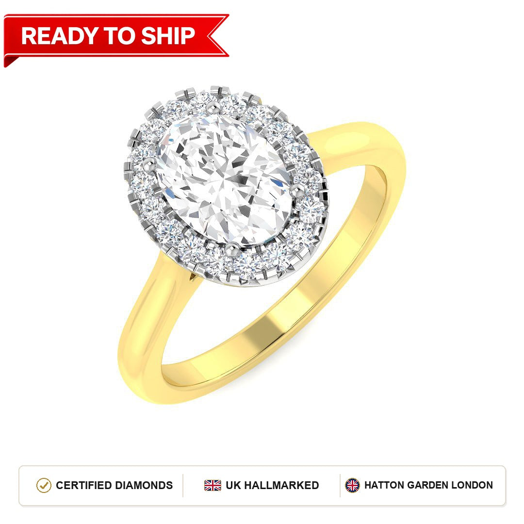 Lab grown diamond earring