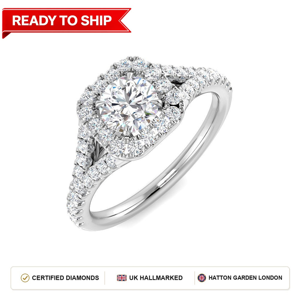 Lab grown diamond earring