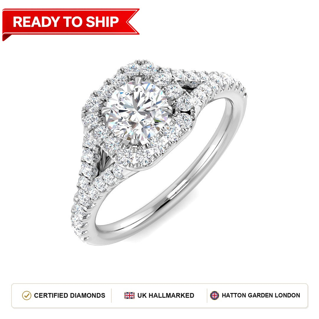 Lab grown diamond earring