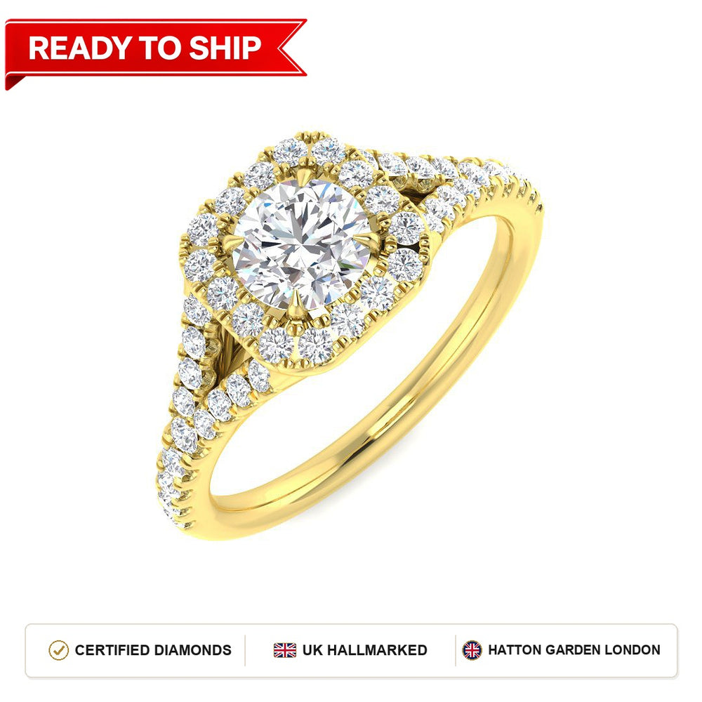 Lab grown diamond earring