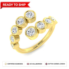 Lab grown diamond earring