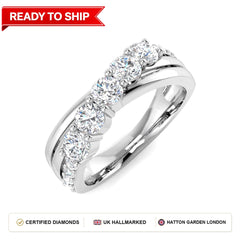 Lab grown diamond earring