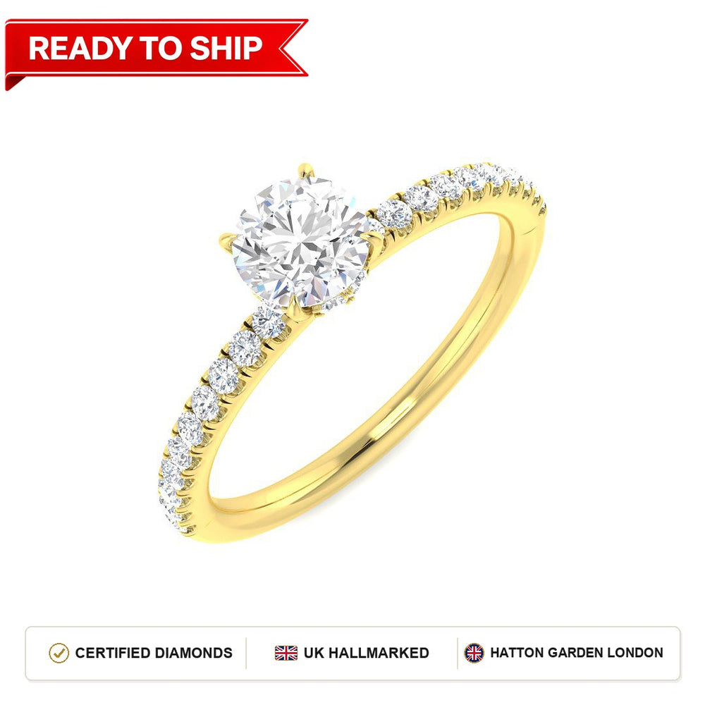 Lab grown diamond earring