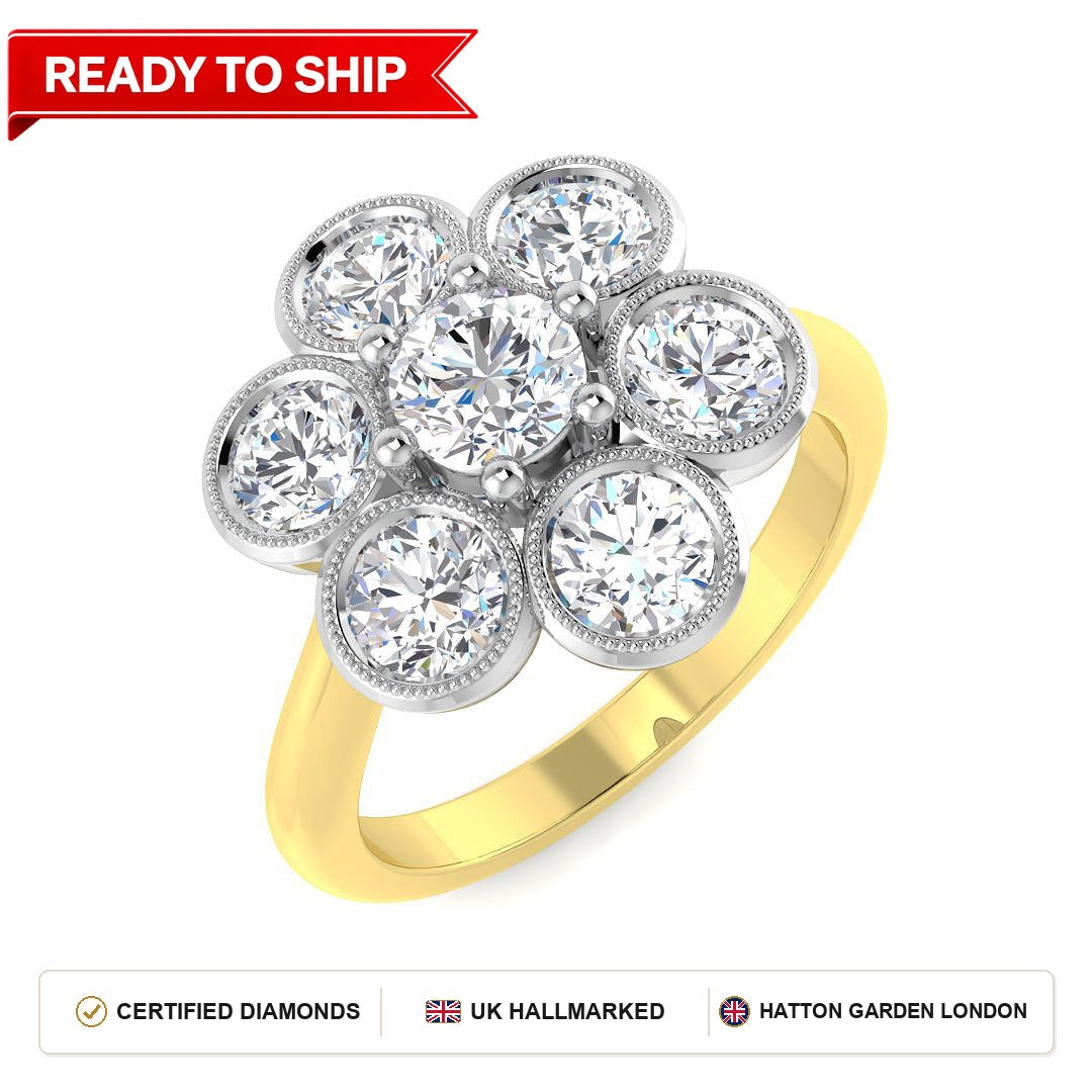 Lab grown diamond earring