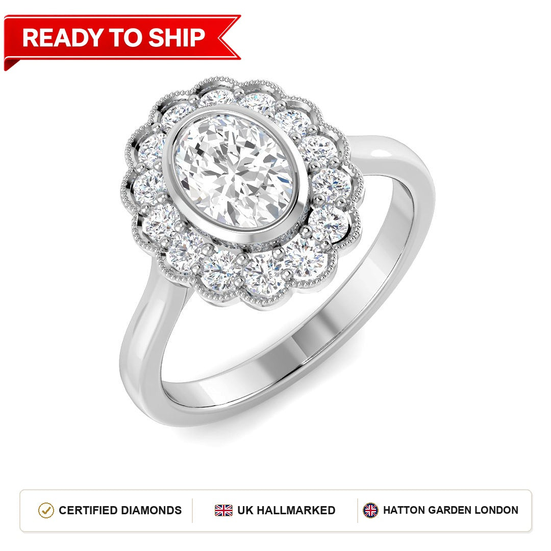 Lab grown diamond earring
