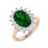 Diamond Eaktbourbe Emerald Ring | 3ct - 5ct