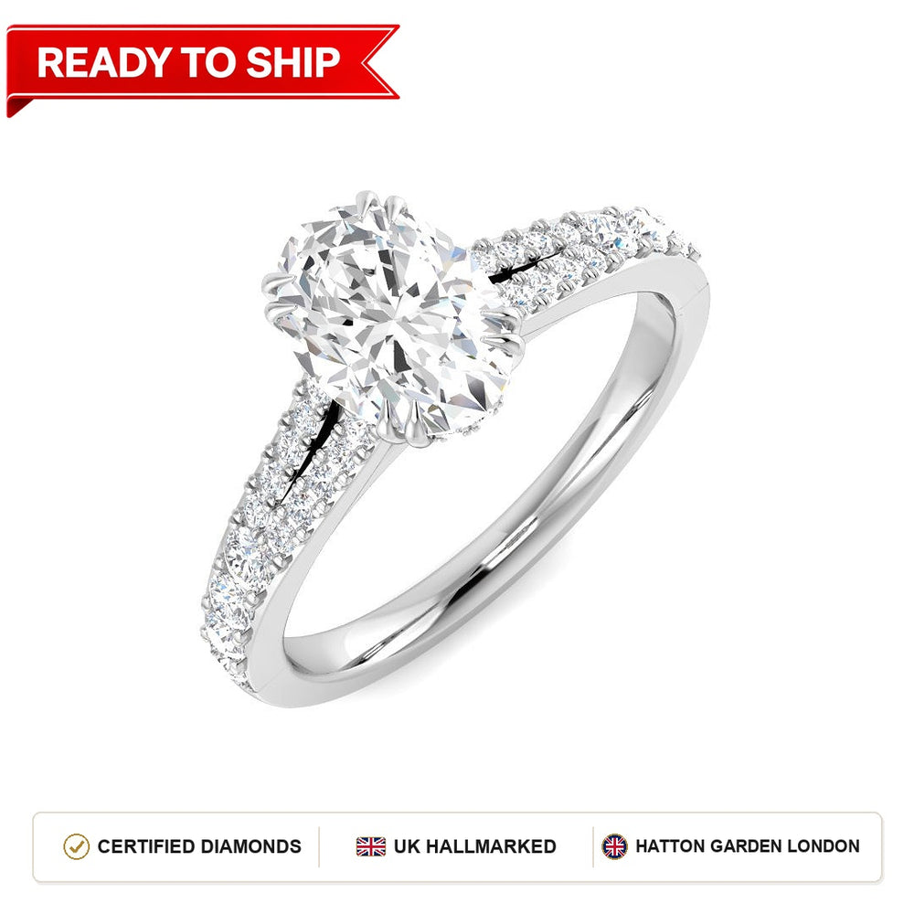 Lab grown diamond earring