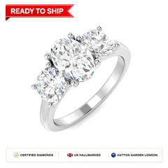 Lab grown diamond earring