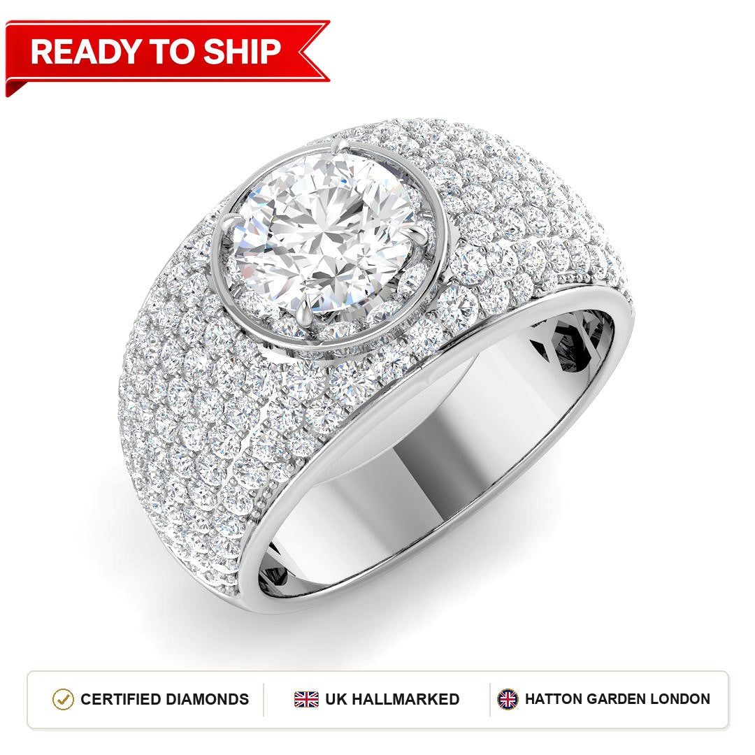 Lab grown diamond earring