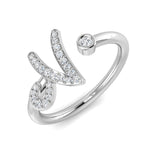 Elegant Diamond N Initial Ring 0.10ct | Hallmarked Gold & Platinum