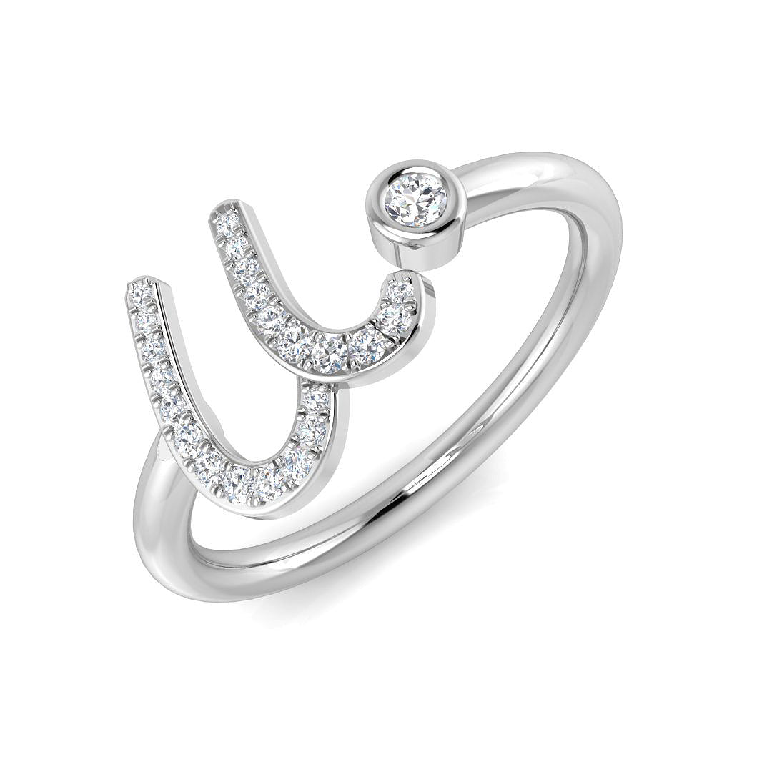 Diamond Peterborough Initials Ring | 0.1ct