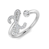 Diamond Prekton Initials Ring | 0.1ct | Hallmarked Gold & Platinum