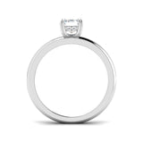 Elegant Emerald Cut Diamond Solitaire Ring | Lab-Grown & Natural Diamond