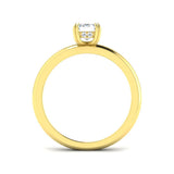 Elegant Emerald Cut Diamond Solitaire Ring | Lab-Grown & Natural Diamond