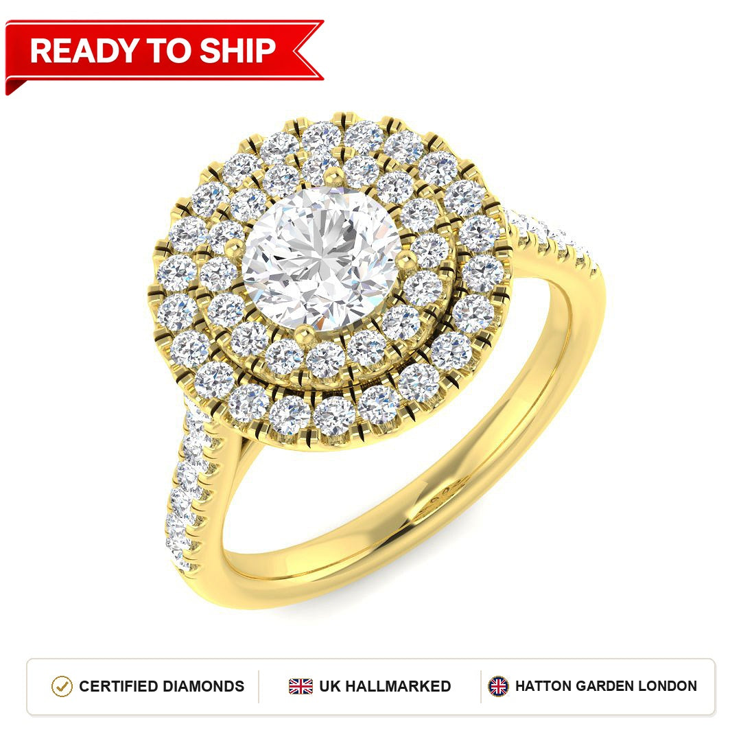 Lab grown diamond earring
