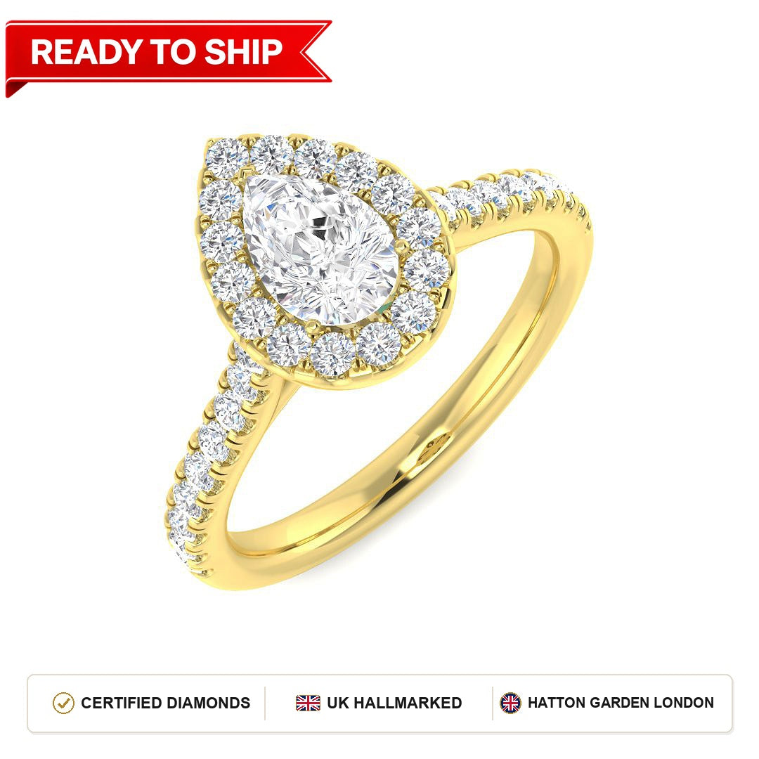 Lab grown diamond earring