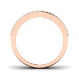 Half Eternity Baguette and Round Diamond Ring In Platinum