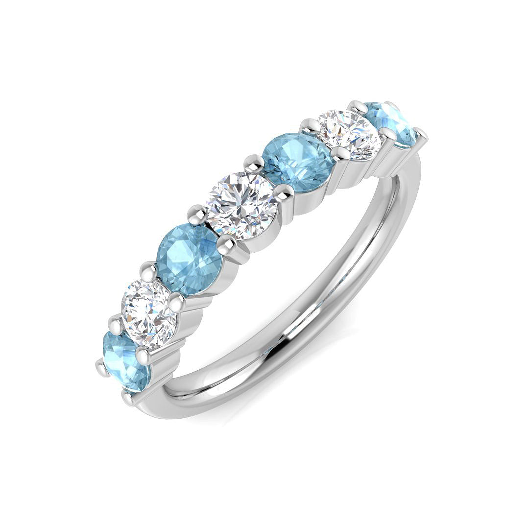 Diamond Dirletob Blue Sapphire Ring | 0.5ct - 2.75ct
