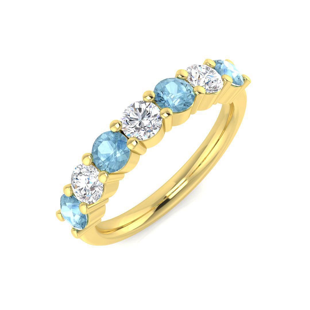 Diamond Dirletob Blue Sapphire Ring | 0.5ct - 2.75ct