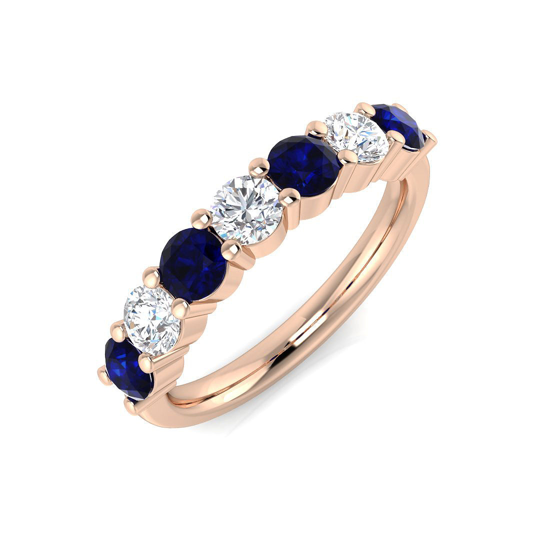 Diamond Dirletob Blue Sapphire Ring | 0.5ct - 2.75ct