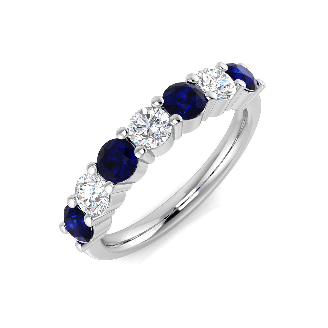 Diamond Dirletob Blue Sapphire Ring | 0.5ct - 2.75ct
