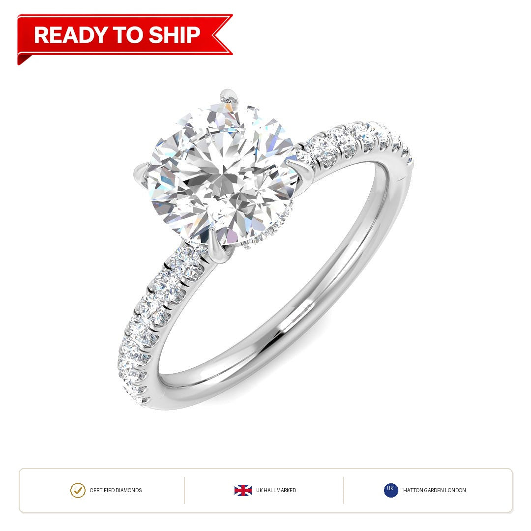 Lab grown diamond earring