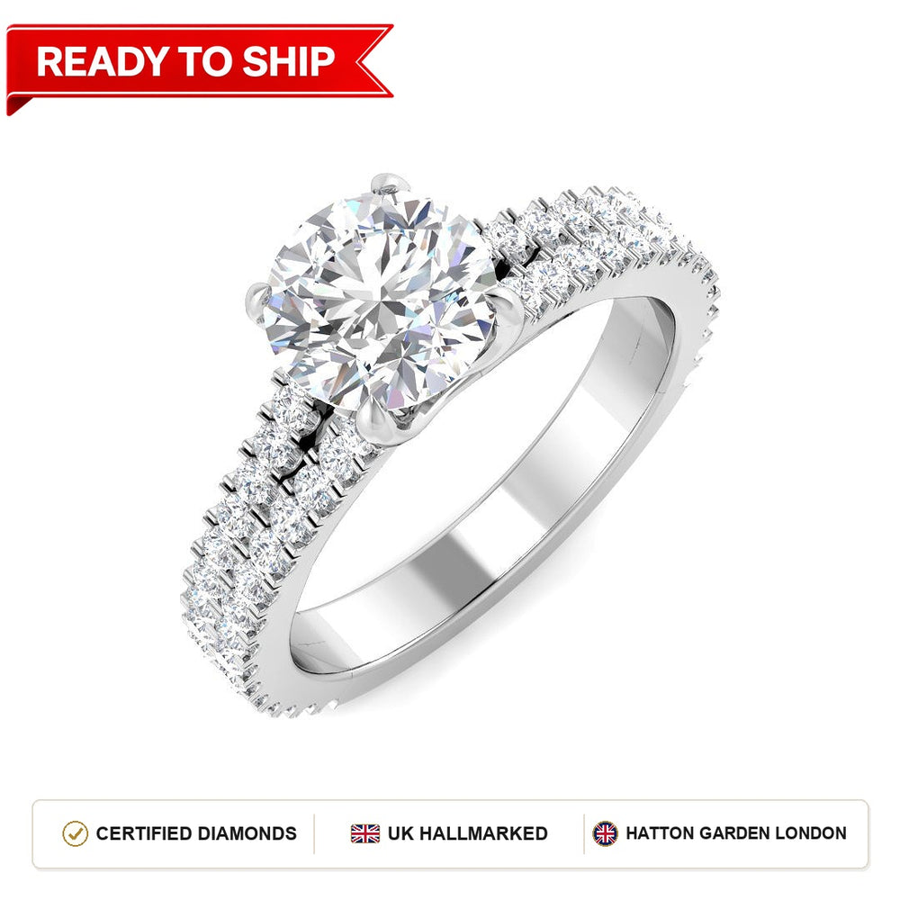 Lab grown diamond earring