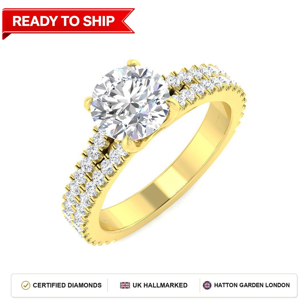 Lab grown diamond earring