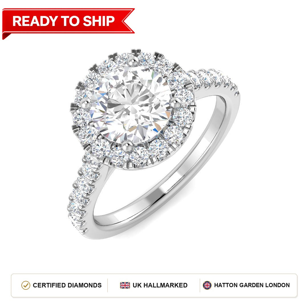 Lab grown diamond earring