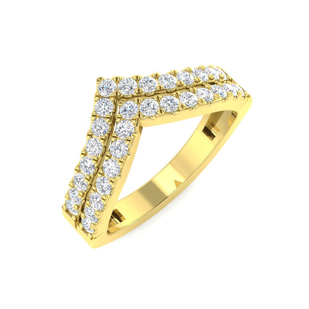 0.6Ct Lab Grown Diamond Ring in 9k Yellow Gold | Ring Size - M