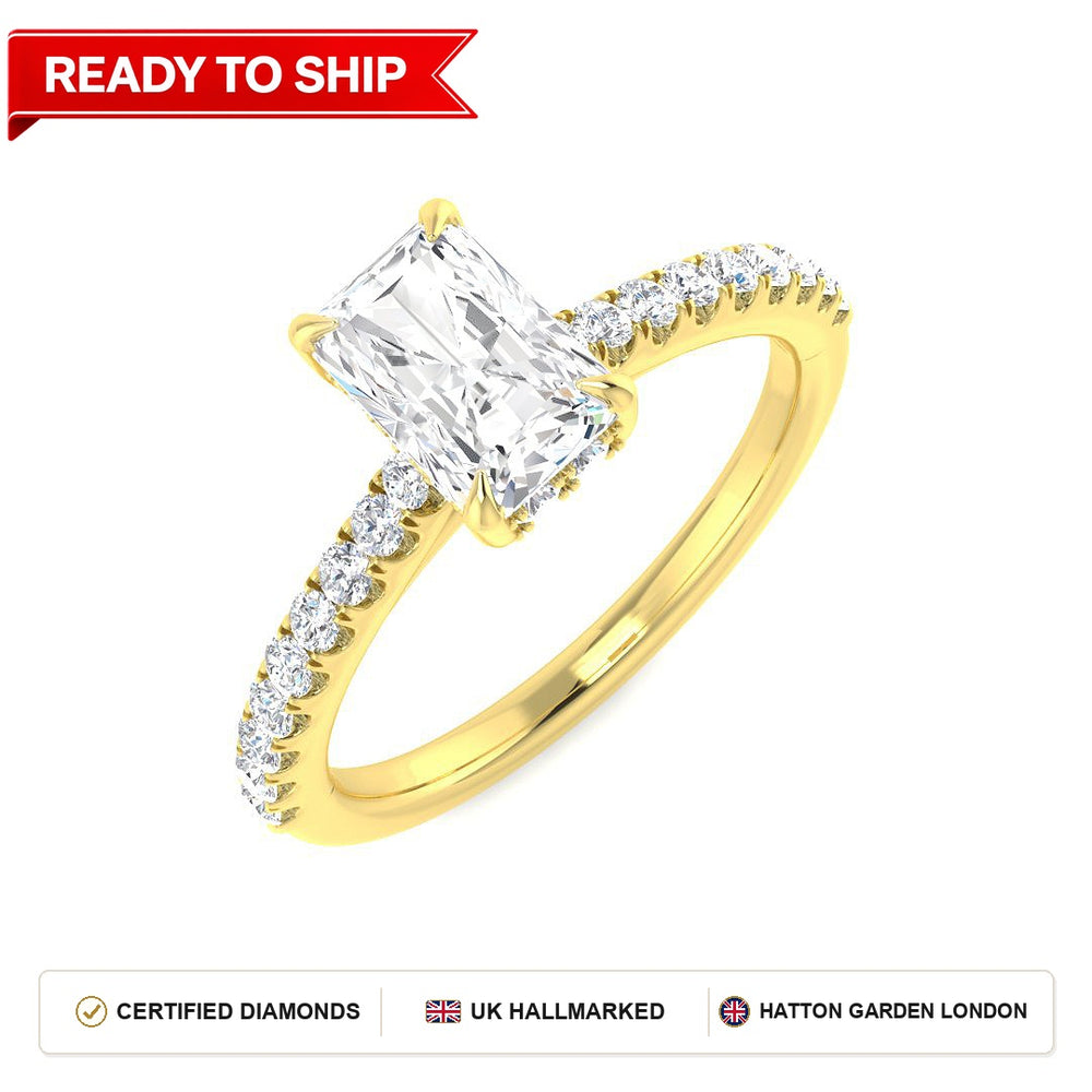 Lab grown diamond earring