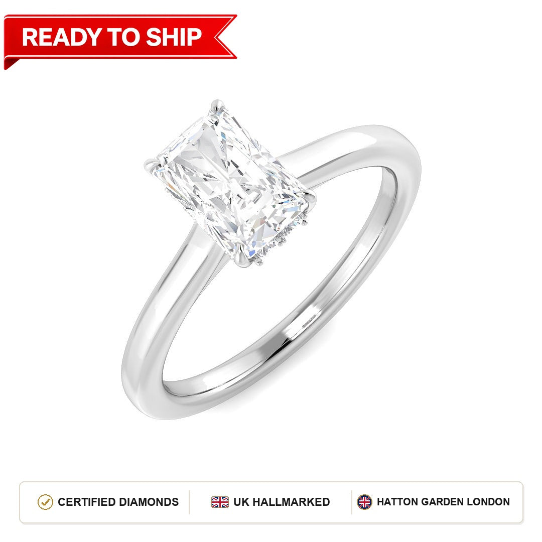 Lab grown diamond earring