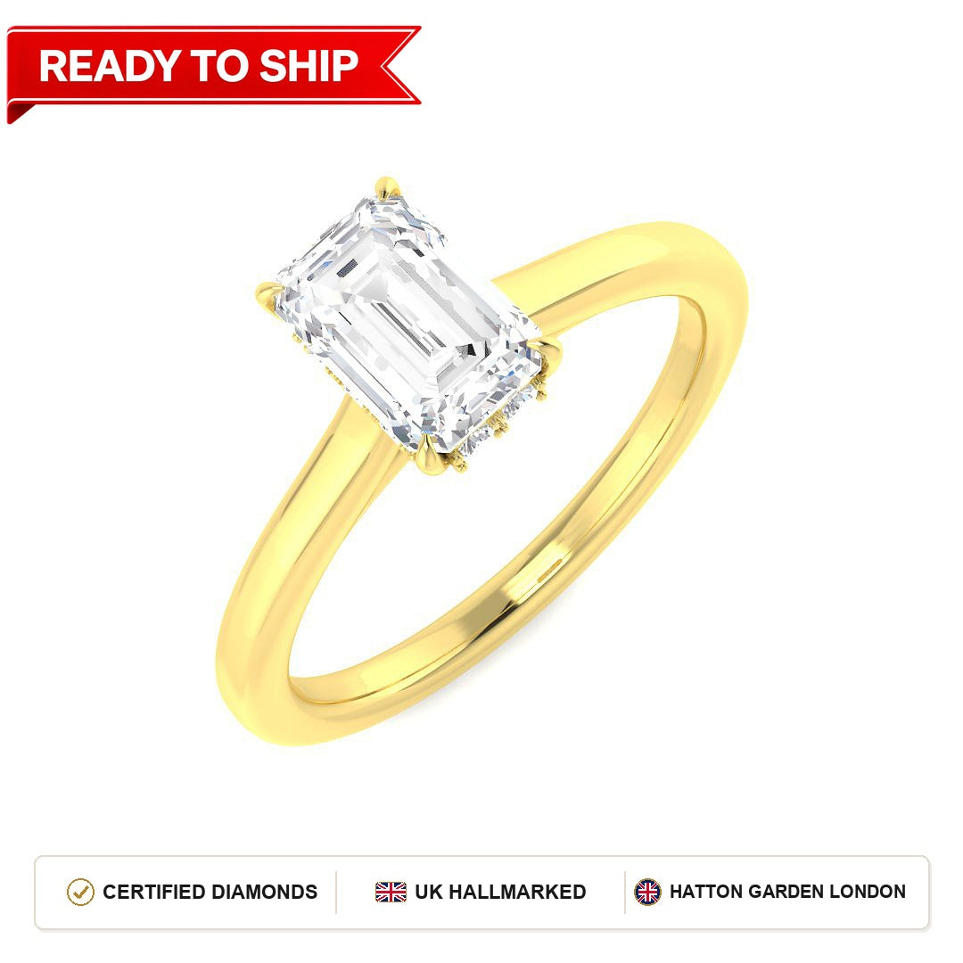 Lab grown diamond earring
