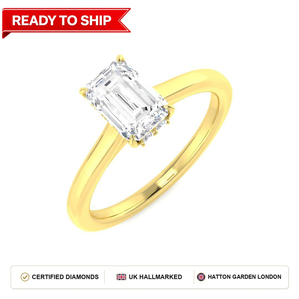 Lab grown diamond earring