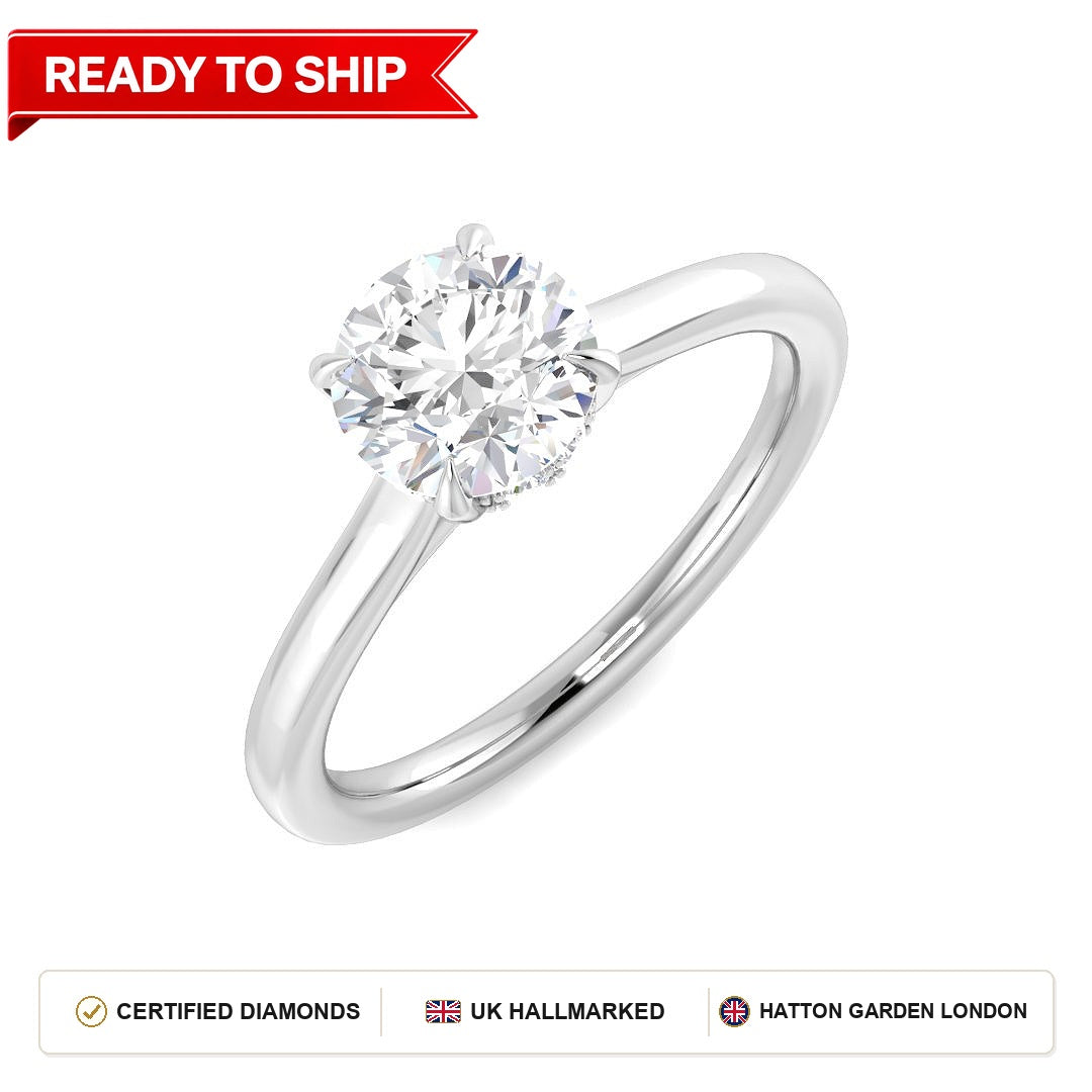 Lab grown diamond earring